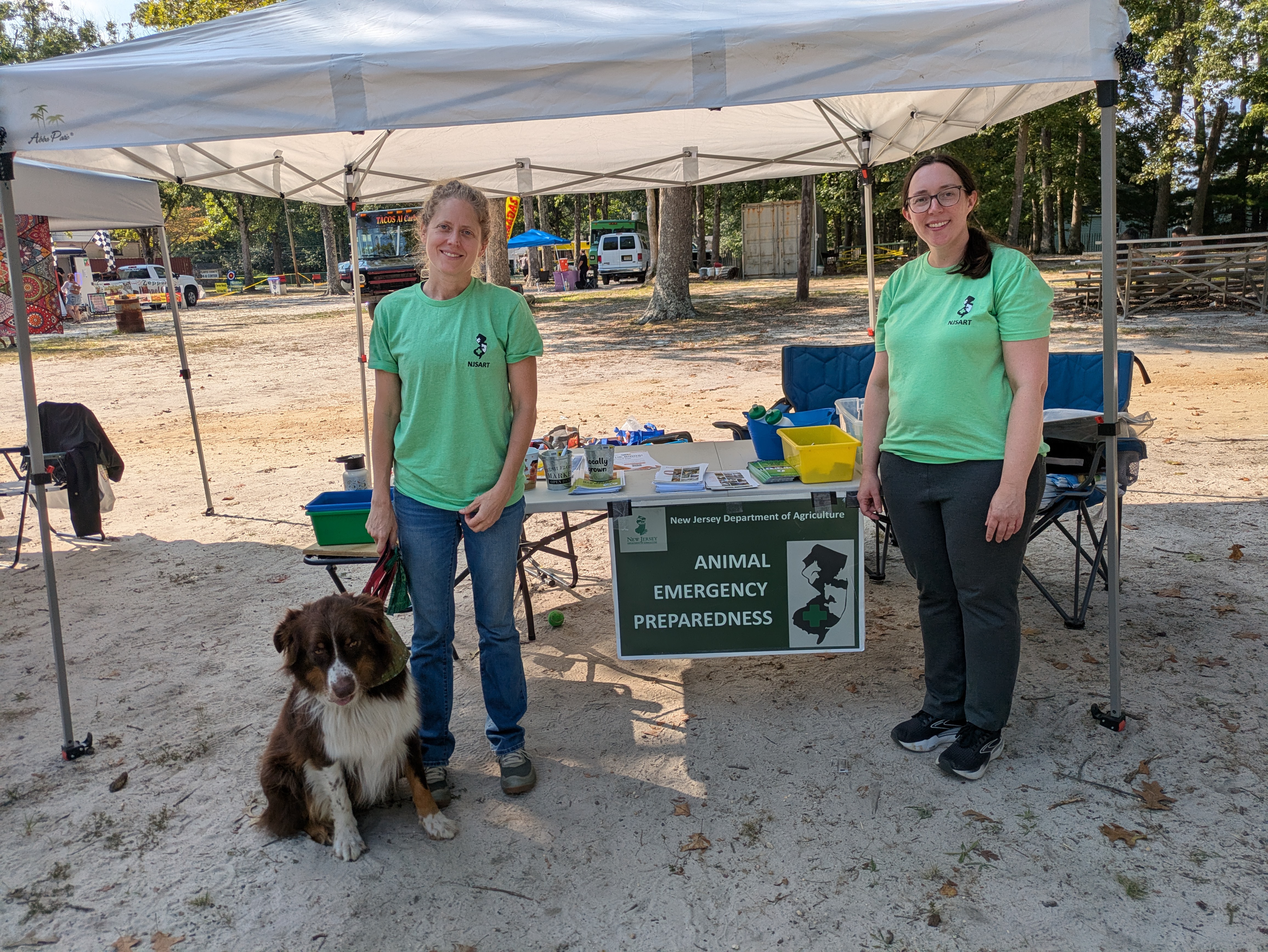 AH staff in front of their table
